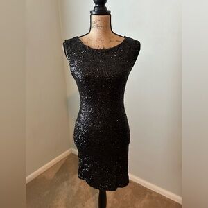 Sleeveless Sequined Dress